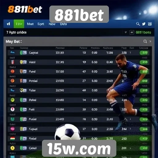 Comparativo de odds no 881bet
